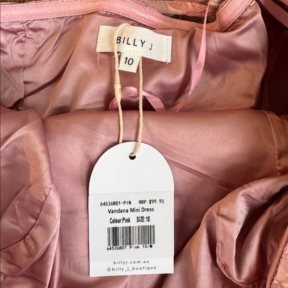 Billy J Pink Short Cocktail Dress - Picture 3 of 6